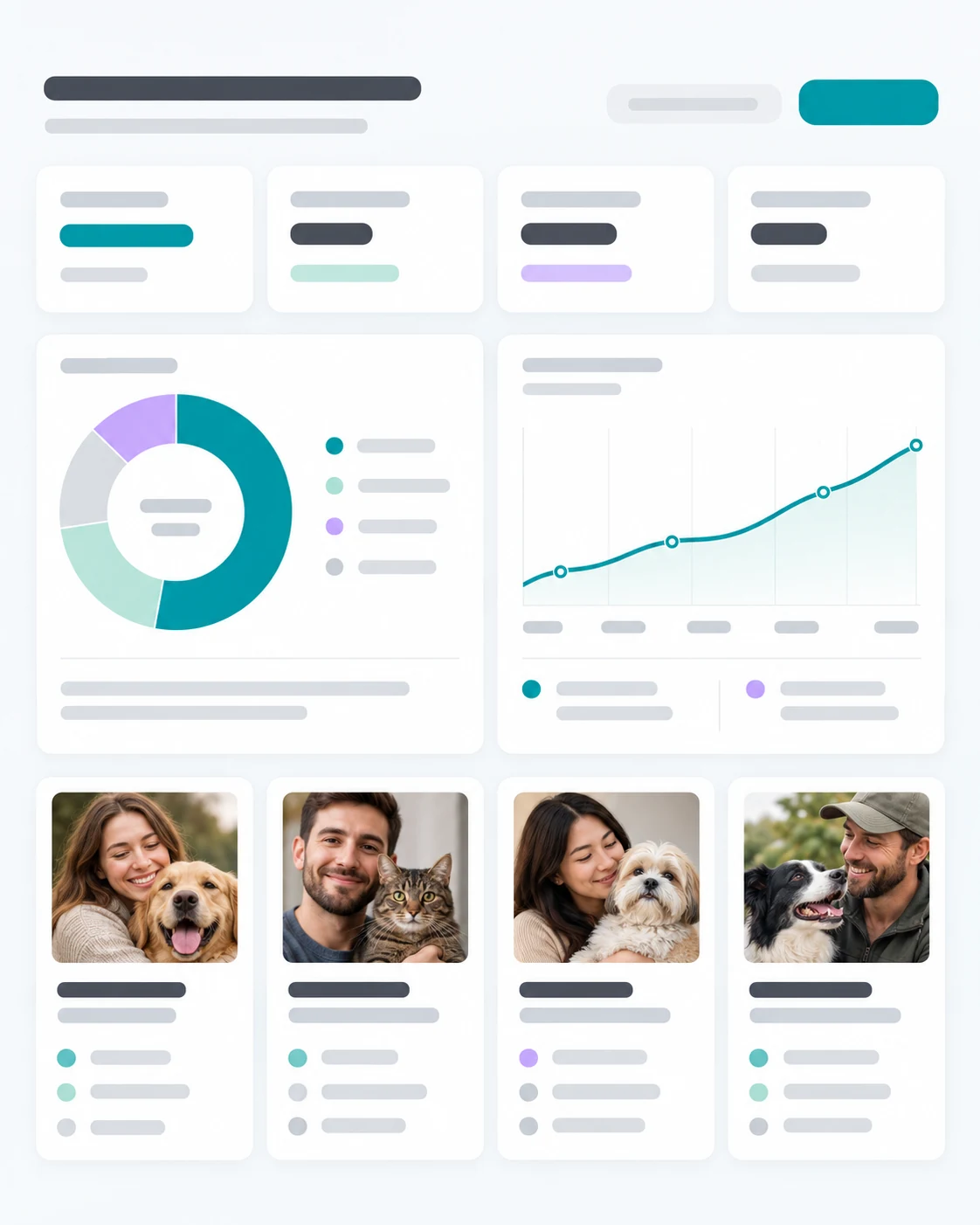 Collar Insights dashboard showing pet owner brand awareness survey results, respondent profiles, and response trends