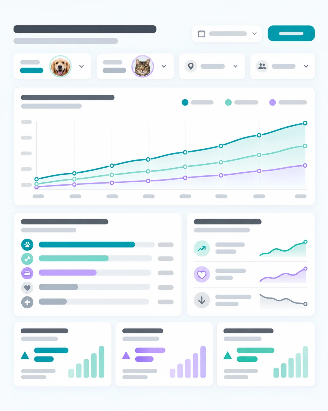 Collar Insights industry dashboard tracking dog and cat owner preferences across multiple trends